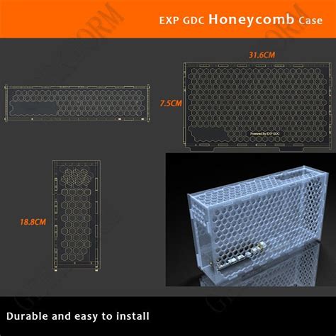 exp gdc case external graphics card shell metal box honeycomb|External Graphics Card Protector Case Honeycomb Enclosure .